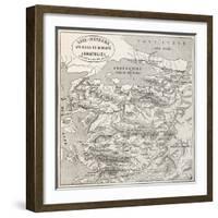 Old Map Of Anatolia-marzolino-Framed Art Print