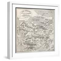 Old Map Of Anatolia-marzolino-Framed Art Print