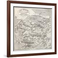 Old Map Of Anatolia-marzolino-Framed Art Print