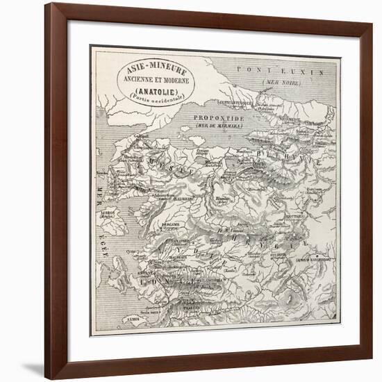 Old Map Of Anatolia-marzolino-Framed Art Print