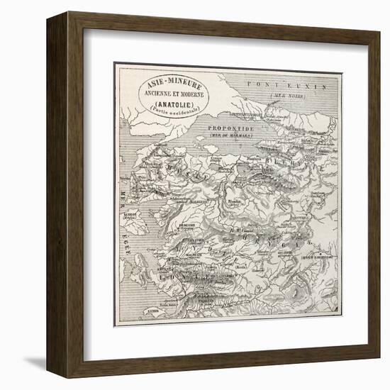 Old Map Of Anatolia-marzolino-Framed Art Print