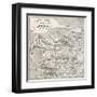 Old Map Of Anatolia-marzolino-Framed Art Print