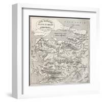 Old Map Of Anatolia-marzolino-Framed Art Print