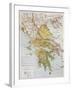 Old Map Of Ancient Greece-marzolino-Framed Art Print