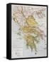 Old Map Of Ancient Greece-marzolino-Framed Stretched Canvas