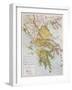 Old Map Of Ancient Greece-marzolino-Framed Art Print