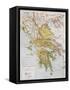 Old Map Of Ancient Greece-marzolino-Framed Stretched Canvas