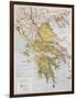 Old Map Of Ancient Greece-marzolino-Framed Art Print