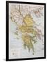 Old Map Of Ancient Greece-marzolino-Framed Art Print