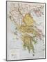 Old Map Of Ancient Greece-marzolino-Mounted Art Print