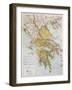 Old Map Of Ancient Greece-marzolino-Framed Art Print