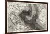 Old Map Of Atlantic Ocean Depth-marzolino-Framed Art Print