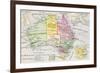 Old Map of Australia-null-Framed Art Print