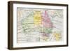 Old Map of Australia-null-Framed Art Print