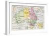 Old Map of Australia-null-Framed Art Print