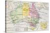 Old Map of Australia-null-Stretched Canvas