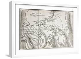 Old Map Of Campa Indians (Ashaninka) Territory, Peru-marzolino-Framed Art Print