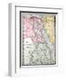 Old Map Of Egypt-Tektite-Framed Art Print