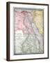 Old Map Of Egypt-Tektite-Framed Art Print