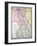 Old Map Of Egypt-Tektite-Framed Art Print