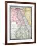 Old Map Of Egypt-Tektite-Framed Art Print