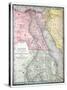 Old Map Of Egypt-Tektite-Stretched Canvas