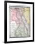 Old Map Of Egypt-Tektite-Framed Art Print