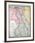 Old Map Of Egypt-Tektite-Framed Art Print