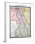 Old Map Of Egypt-Tektite-Framed Art Print