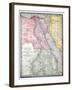 Old Map Of Egypt-Tektite-Framed Art Print