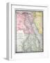 Old Map Of Egypt-Tektite-Framed Art Print