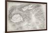 Old Map Of Fiji Islands-marzolino-Framed Art Print