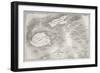 Old Map Of Fiji Islands-marzolino-Framed Premium Giclee Print