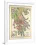 Old Map of Greece-null-Framed Giclee Print