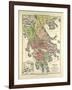 Old Map of Greece-null-Framed Giclee Print