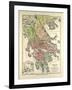 Old Map of Greece-null-Framed Giclee Print