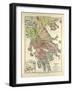 Old Map of Greece-null-Framed Giclee Print