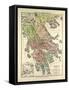 Old Map of Greece-null-Framed Stretched Canvas