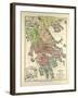 Old Map of Greece-null-Framed Giclee Print