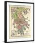 Old Map of Greece-null-Framed Giclee Print