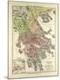 Old Map of Greece-null-Mounted Giclee Print