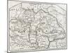 Old Map Of Hungary. By Unidentified Author, Published On Magasin Pittoresque, Paris, 1850-marzolino-Mounted Art Print