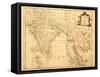 Old Map Of India Printed 1750-Tektite-Framed Stretched Canvas