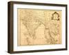 Old Map Of India Printed 1750-Tektite-Framed Art Print