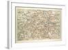 Old Map of London-null-Framed Giclee Print