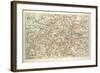 Old Map of London-null-Framed Giclee Print