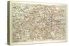 Old Map of London-null-Stretched Canvas
