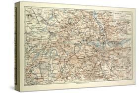 Old Map of London-null-Stretched Canvas