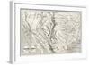 Old Map Of Northern Mexico And South-Western Usa-marzolino-Framed Art Print