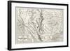 Old Map Of Northern Mexico And South-Western Usa-marzolino-Framed Art Print